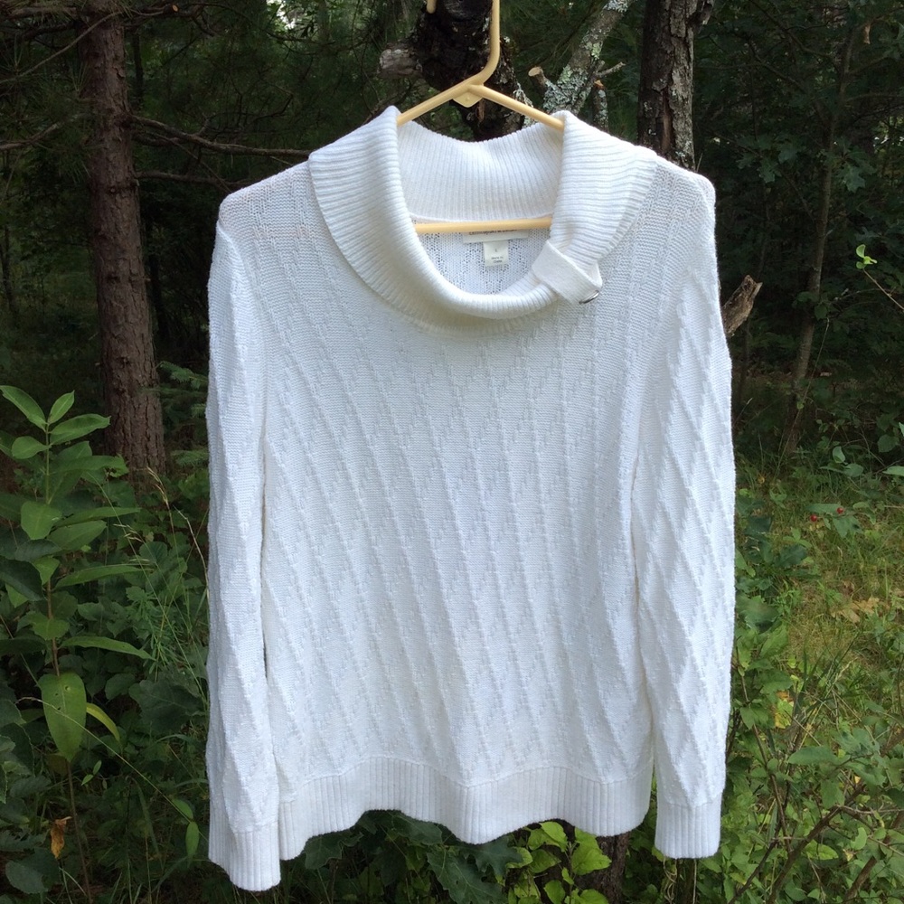 Christopher & Banks white sweater